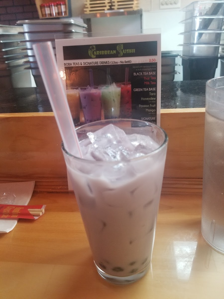 Taro boba tea