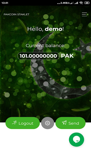 PakCoin - crypto/digital currency staking wallet