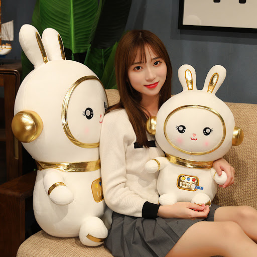 Title 6, Astronaut Series Plush Space Rabbit Action Figu...