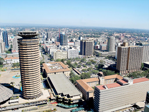 An aerial view of the city of Nairobi. /FILE