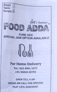 Food Adda menu 1