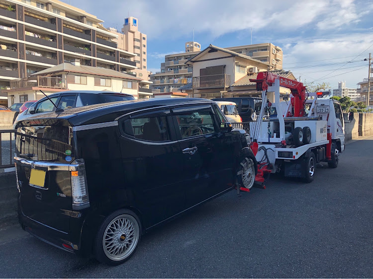 Nボックススラッシュのレッカー＆入院・NBOX・NBOX/・警告灯点灯・ホンダに関するカスタム事例の投稿画像1枚目