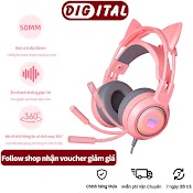 Tai Nghe Mèo Có Dây, Headphone Chụp Tai Có Mic Chơi Game Sy - G25 , Đơn Vị Ổ Đĩa 50Mm, Âm Thanh Không Gian 3D, Nghe Nhạc Hif