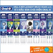 Vỉ 2, Set 3 Đầu Bàn Chải Điện Oral - B Braun - Đủ Loại Đầu Thay Thế Bàn Chải Oral - B Cho Người Lớn Và Trẻ Em