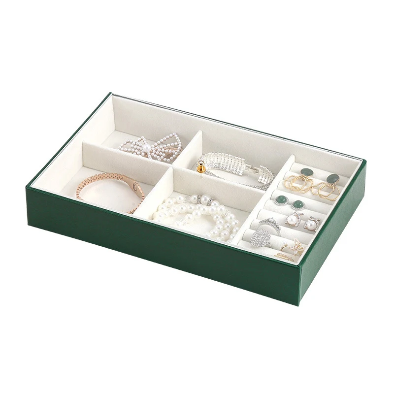 Simple Korean Version Large-capacity Partition Home Transparent Jewelry Box. Organize and display your jewelry beautiful