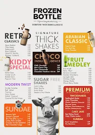 Frozen Bottle - Milkshakes, Desserts And Ice Cream menu 4