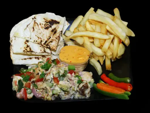 Mexican Shawarma On Plate