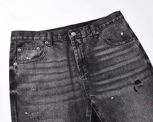 Title 8, 3D Cutting Loose Baggy Ripped Cat Beard Bootleg...