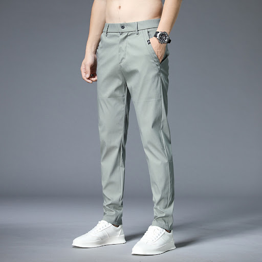Title 6, Mens Summer Thin Pants Casual Trousers Straigh...