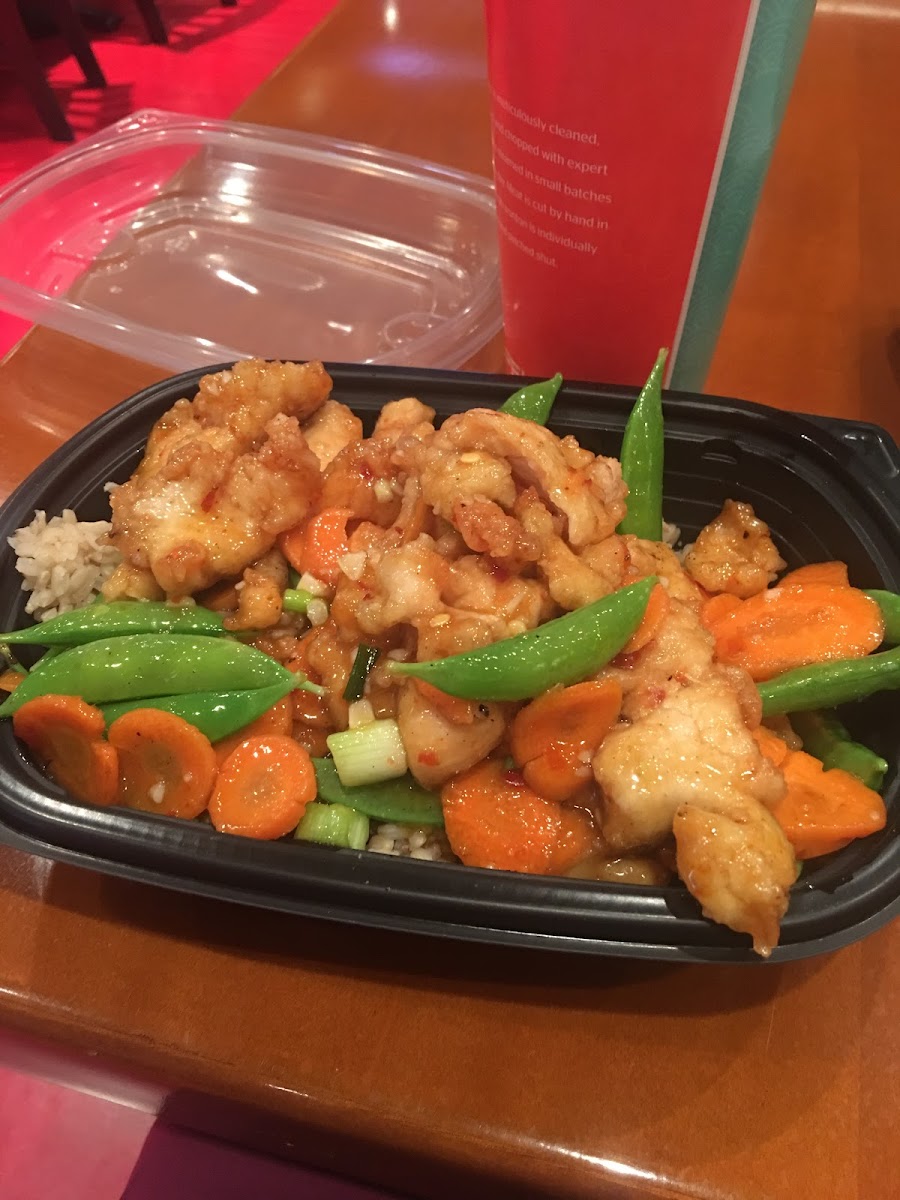 They told me it was potato starch breading! This is the peiwei original with chicken.