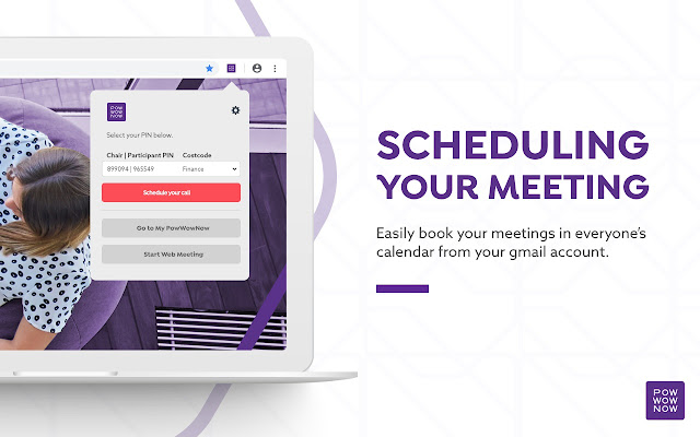 PowWowNow scheduling plugin for Gmail