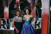 Actor Adjoa Andoh with Sarah Langa 