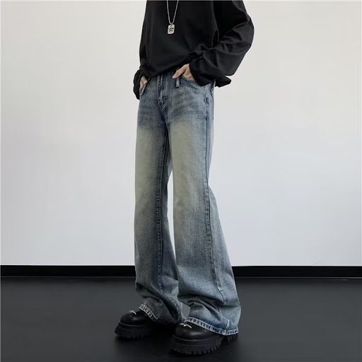 Title 3, Mens Fashionable All-match Retro Washed Skinny...