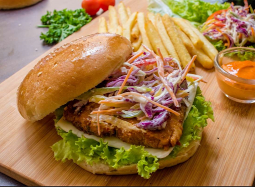 Mediterranean Grilled Fish Burger