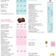 Giani's Ice Cream menu 4