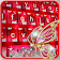 Thème de clavier Rose Red Lux Butterfly icon