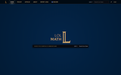 LoLMath Extension