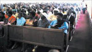 PARENT PWOER: A packed congregation at the Seventh Day Adventist Church in Orlando West, Soweto, celebrated eduction day where the emphasis was on the youth and the importance of religion in their upbringing. Pic. Jerry Ngobese. © Unknown.