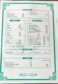 The Green View Bistro & Cafe menu 2