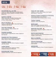 London Yard Pizza menu 1