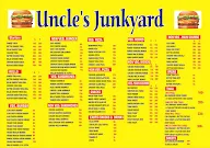 Uncle's Junkyard menu 2