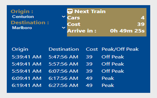 Gautrain Notifier Preview image 0