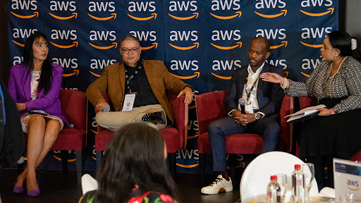 Rashika Ramlal, public sector country leader, South Africa, AWS; CIO of South Africa’s Department of Public Enterprises (DPE) Norbit Williams; Kutlwano Chaba, chief digital officer, SALGA and ITWeb senior news journalist Sibahle Malinga.