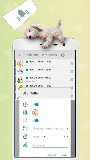 Screenshot Baby Care Tracker