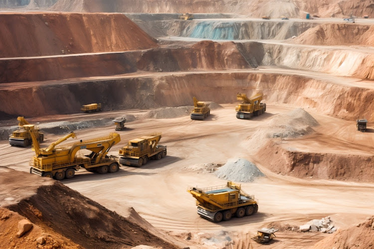 An open-pit mining operation with modern green technology is seen in this generative AI illustration. Poorly planned or implemented resettlement plans often lead to community resistance and litigation that could sap financial resources. Picture: 123RF