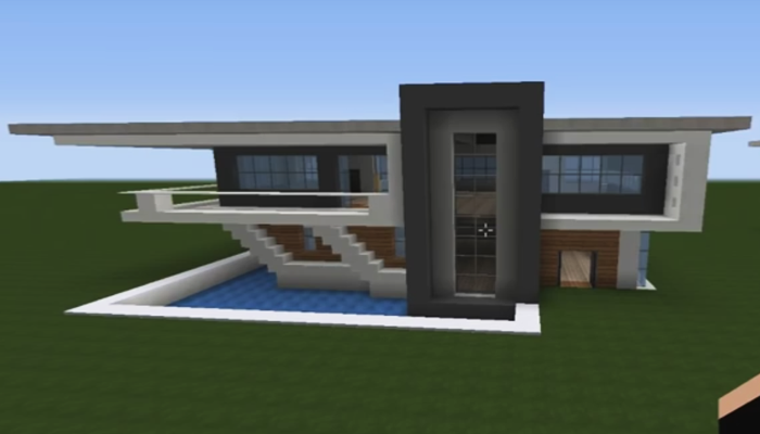 53 Foto Desain Rumah Modern Di Minecraft Terpopuler