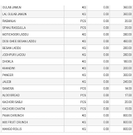 Aggarwal Sweets menu 6