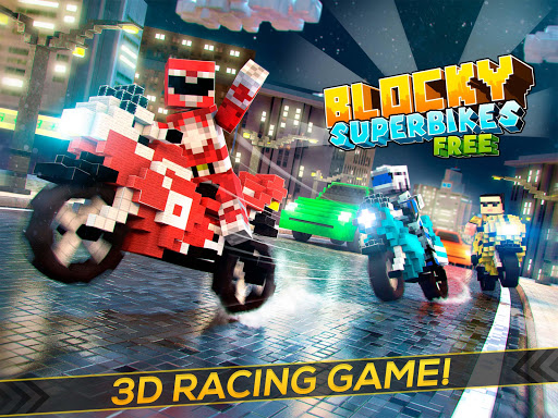Blocky Superbikes Race Game - Motorcycle Challenge screenshots 6
