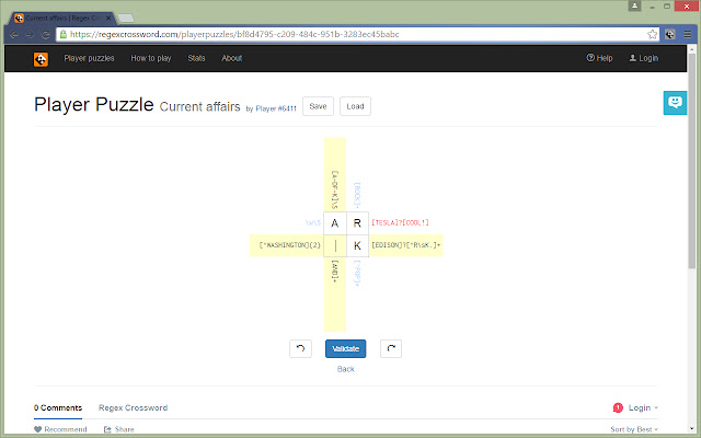 Regex Crossword Goodies chrome extension