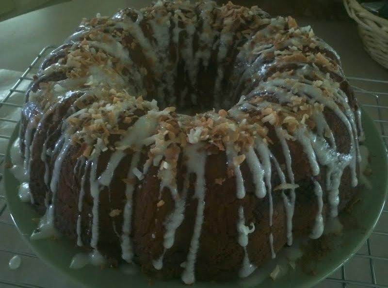 Coconut Streusel Spice Cake