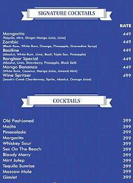 Skyloft Open Air Lounge menu 8