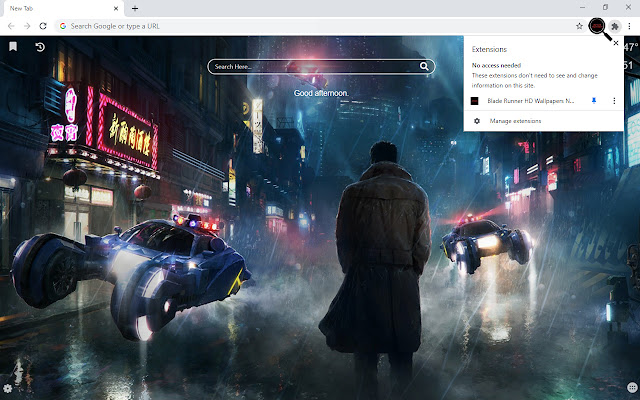 Blade Runner Background New Tab