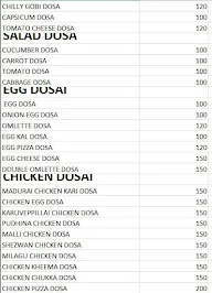 101 Dosa Shop menu 1