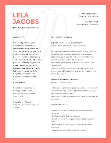 Lela P. Jacobs - Resume template