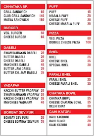 Kachhi Chataka menu 2