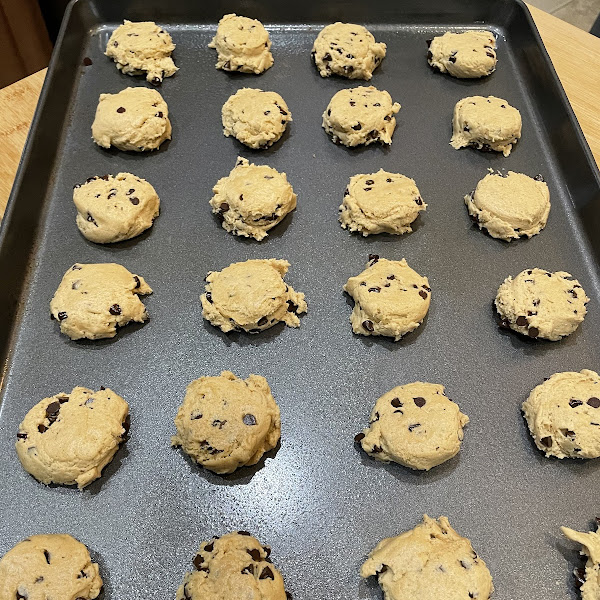 Peanut butter, chocolate chip cookies!