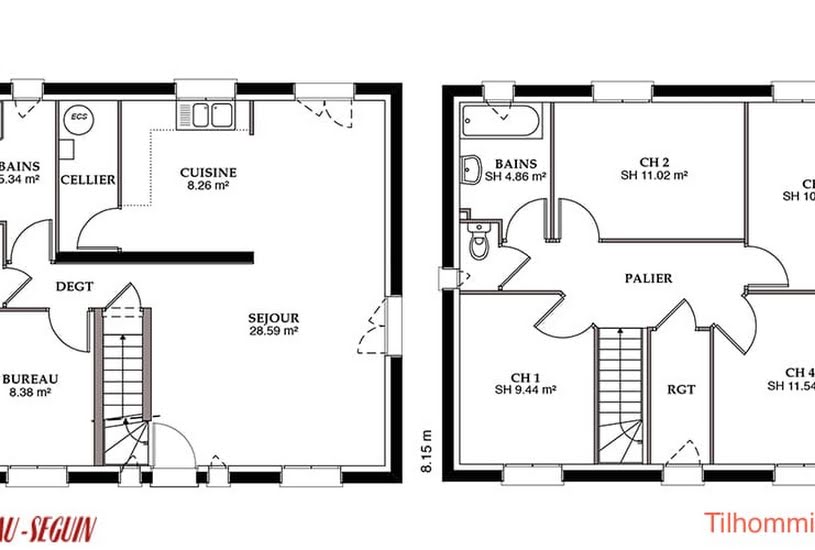  Vente Terrain + Maison - Terrain : 337m² - Maison : 91m² à Guignes (77390) 