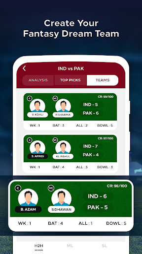 Screenshot Dream Team - Cricket 11 Live