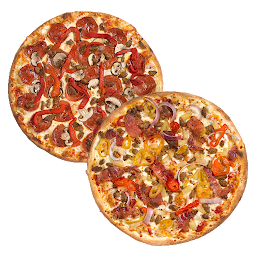 Two Medium Gourmet Pizzas Special