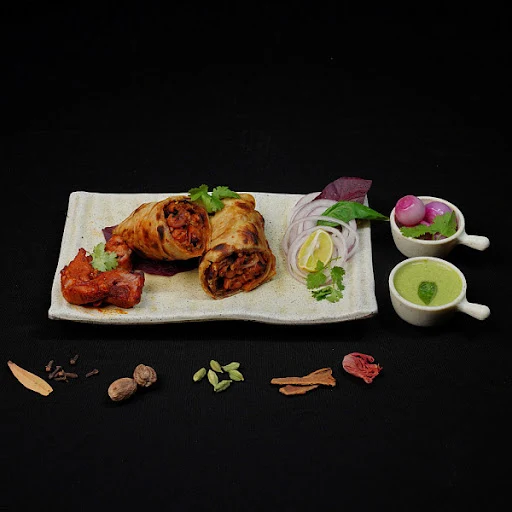 Mutton Tikka Parantha Roll