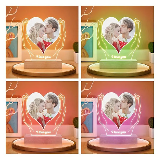 Title 1, Acrylic Photo Lights for Family Gifts Personali...