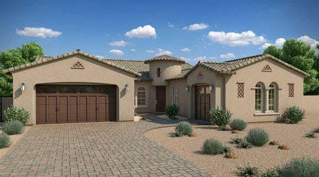 Quartz floor New Construction Homes by Maracay Homes in Hawthorn Manor Chandler AZ 85249