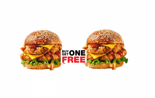 Chicken Cheese Burger Buy 1 Get 1