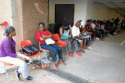 Parents queue  at the department of education offices in Ekurhuleni  for   placement of pupils. /ANTONIO MUCHAVE