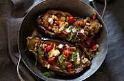 Slow-baked stuffed brinjals.
