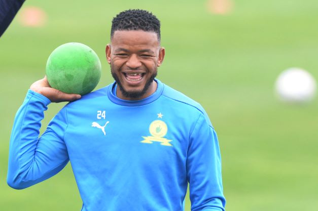 Mamelodi Sundowns midfielder Sipho Mbule during a media open day at Chloorkop on August 31.